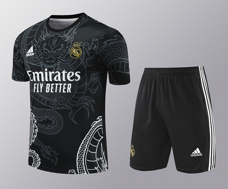 AAA Quality Real Madrid 24/25 Black Dragon Training Kit